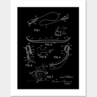 Archery Bow Stringer Vintage Patent Hand Drawing Posters and Art